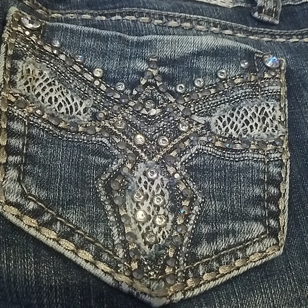 Embellished jeans